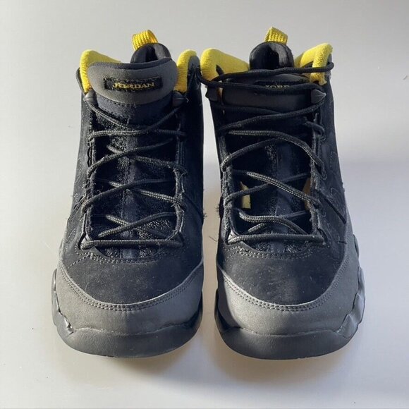 Air Jordan 9 Retro Nike Tennis Shoes High Top Dark Charcoal Sneaker Kids Size 3Y - Picture 3 of 12
